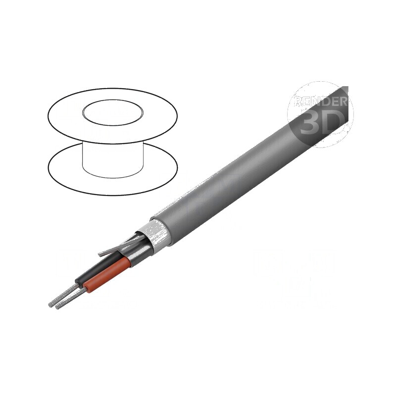 Cablu ecranat 2x20AWG folie Al-PET PVC gri 300V 305m CPR Eca | Electronic-mag.ro | Componente Electronice Cablu ecranat 2x20AWG folie Al-PET PVC gri 300V 305m CPR Eca | Electronic-mag.ro | Componente Electronice