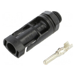 Conector solar tată drept 2,5-6mm² crimpat 1,5kV | Electronic-mag.ro | Componente Electronice