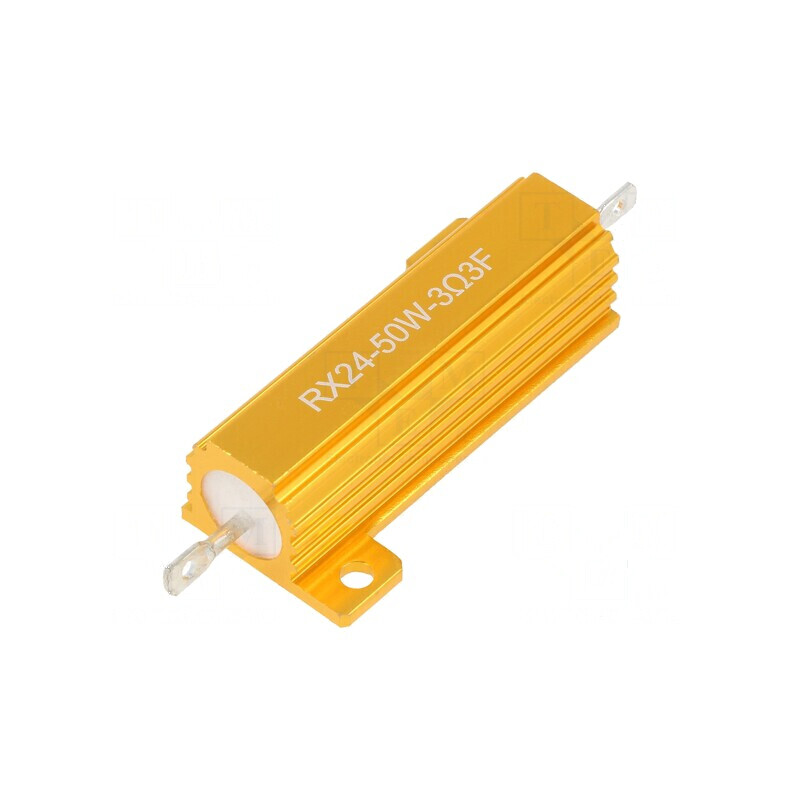 Rezistor bobinat cu radiator 3,3Ω 50W ±1% 50ppm/°C pentru lipit | Electronic-mag.ro | Componente Electronice Rezistor bobinat cu radiator 3,3Ω 50W ±1% 50ppm/°C pentru lipit | Electronic-mag.ro | Componente Electronice
