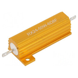 Rezistor bobinat cu radiator 6,8Ω 50W ±1% 50ppm/°C pentru lipit | Electronic-mag.ro | Componente Electronice