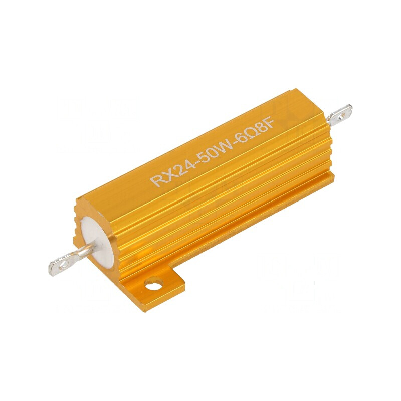 Rezistor bobinat cu radiator 6,8Ω 50W ±1% 50ppm/°C pentru lipit | Electronic-mag.ro | Componente Electronice Rezistor bobinat cu radiator 6,8Ω 50W ±1% 50ppm/°C pentru lipit | Electronic-mag.ro | Componente Electronice