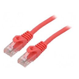Cabluri Patch U/UTP 6 Litat CCA PVC Roșu 5m 26AWG | Electronic-mag.ro | Componente Electronice