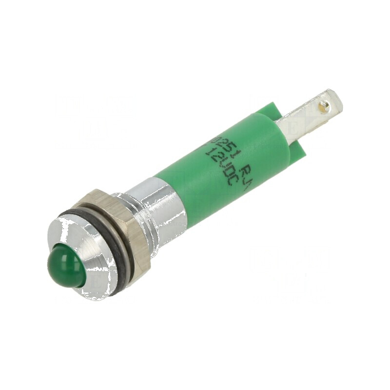 Lampă LED convexă verde 12VDC Ø8mm IP67 Ø5mm | Electronic-mag.ro | Componente Electronice Lampă LED convexă verde 12VDC Ø8mm IP67 Ø5mm | Electronic-mag.ro | Componente Electronice