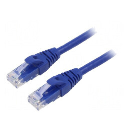 Cablaj patch U/UTP 6 litat Cu PVC albastru 1,5m 26AWG | Electronic-mag.ro | Componente Electronice