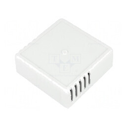 Carcasă universală ventilată ABS gri 70mm x 70mm x 28mm | Electronic-mag.ro | Componente Electronice