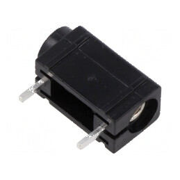 Conector banană 4mm soclu 24A negru argintat pentru PCB | Electronic-mag.ro | Componente Electronice