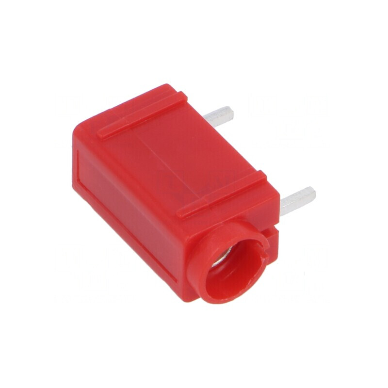 Conector banană 4mm soclu 24A roşu argintat PCB | Electronic-mag.ro | Componente Electronice Conector banană 4mm soclu 24A roşu argintat PCB | Electronic-mag.ro | Componente Electronice