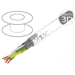 Cablu ecranat Li2YCY-TP 2x2x0,34mm2 cupru cositorit | Electronic-mag.ro | Componente Electronice