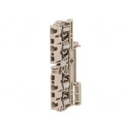 Term. îmbinare 2,5mm2, 4 borne, bej, lățime 5,1mm | Electronic-mag.ro | Componente Electronice