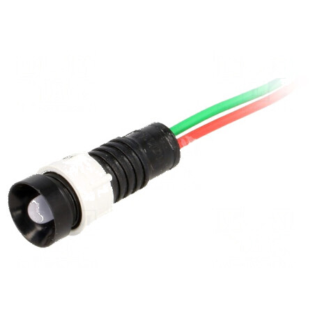 Lampă LED concav albastră 24VDC 24VAC Ø11mm IP40 | Electronic-mag.ro | Componente Electronice