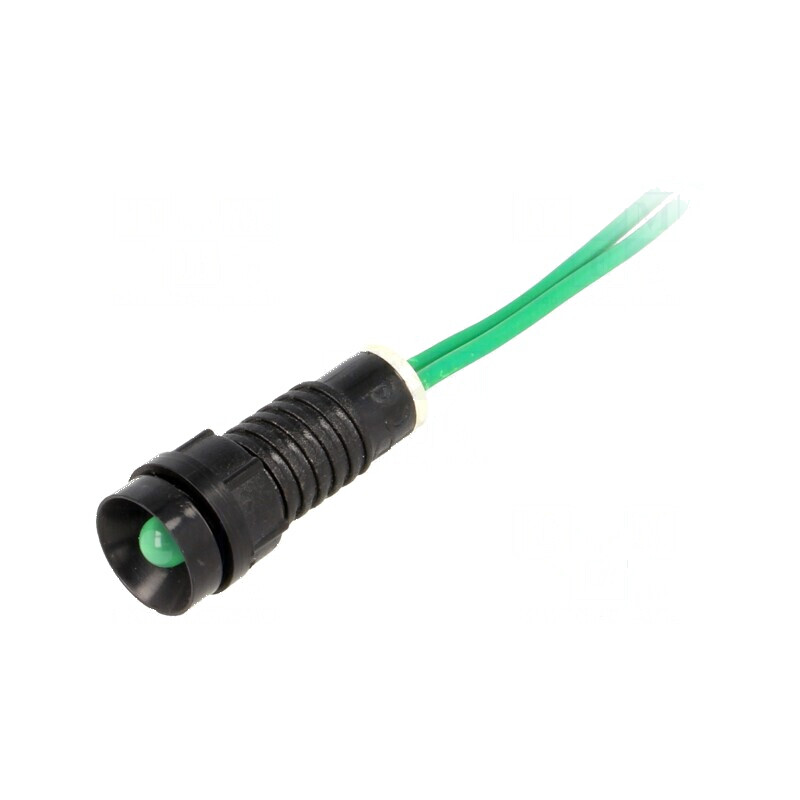 Lampă de control LED verde Ø11mm 230VAC IP40 plastic | Electronic-mag.ro | Componente Electronice Lampă de control LED verde Ø11mm 230VAC IP40 plastic | Electronic-mag.ro | Componente Electronice
