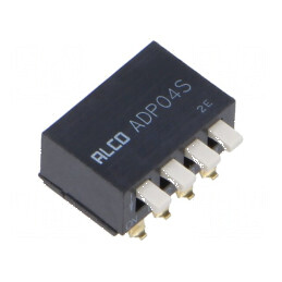 Comutator DIP-SWITCH 4 Secțiuni OFF-ON 0,025A/24VDC | Electronic-mag.ro | Componente Electronice