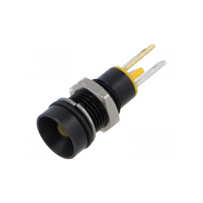 Lampă LED concav galbenă 2,1VDC Ø8mm din plastic | Electronic-mag.ro | Componente Electronice Lampă LED concav galbenă 2,1VDC Ø8mm din plastic | Electronic-mag.ro | Componente Electronice