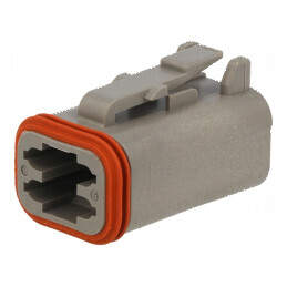 Conector cablu-cablu mamă DT 4 pini gri IP68 | Electronic-mag.ro | Componente Electronice