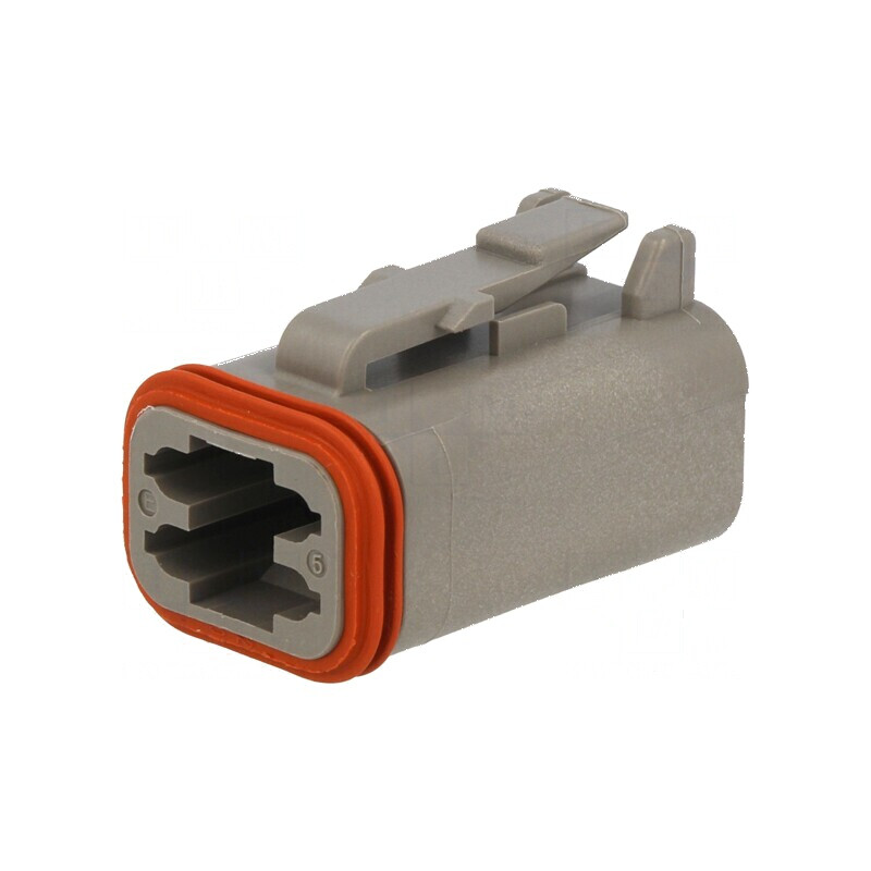 Conector cablu-cablu mamă DT 4 pini gri IP68 | Electronic-mag.ro | Componente Electronice