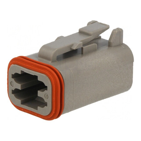 Conector cablu-cablu mamă DT 4 pini gri IP68 | Electronic-mag.ro | Componente Electronice