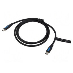 Cablu USB 2.0 Mini B la USB C, 0.5m, Negru | Electronic-mag.ro | Componente Electronice