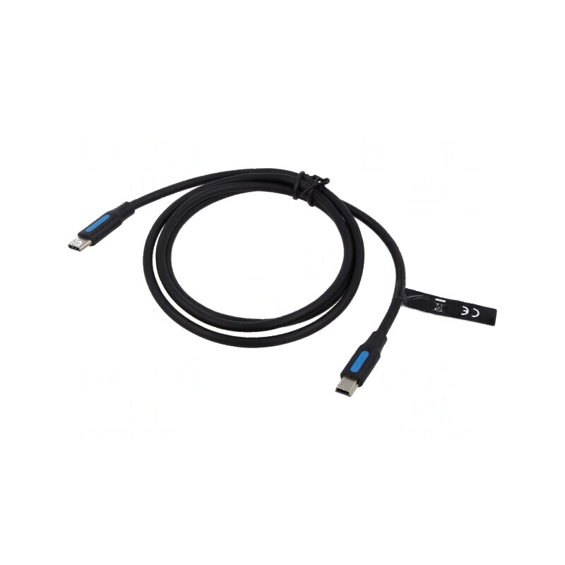 Cablu USB 2.0 Mini B la USB C, 0.5m, Negru | Electronic-mag.ro | Componente Electronice Cablu USB 2.0 Mini B la USB C, 0.5m, Negru | Electronic-mag.ro | Componente Electronice