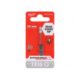 Capăt şurubelniţă Torx® TX15 50mm | Electronic-mag.ro | Componente Electronice