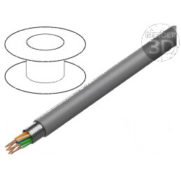 Cablu F/UTP 4x2x24AWG Cat 5e PVC gri 305m Ø6mm | Electronic-mag.ro | Componente Electronice