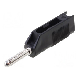 Conector banană 4mm 30A negru 2,5mm2 | Electronic-mag.ro | Componente Electronice