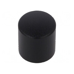Buton rotativ aluminiu termoplast negru Ø6mm Ø12x13mm | Electronic-mag.ro | Componente Electronice