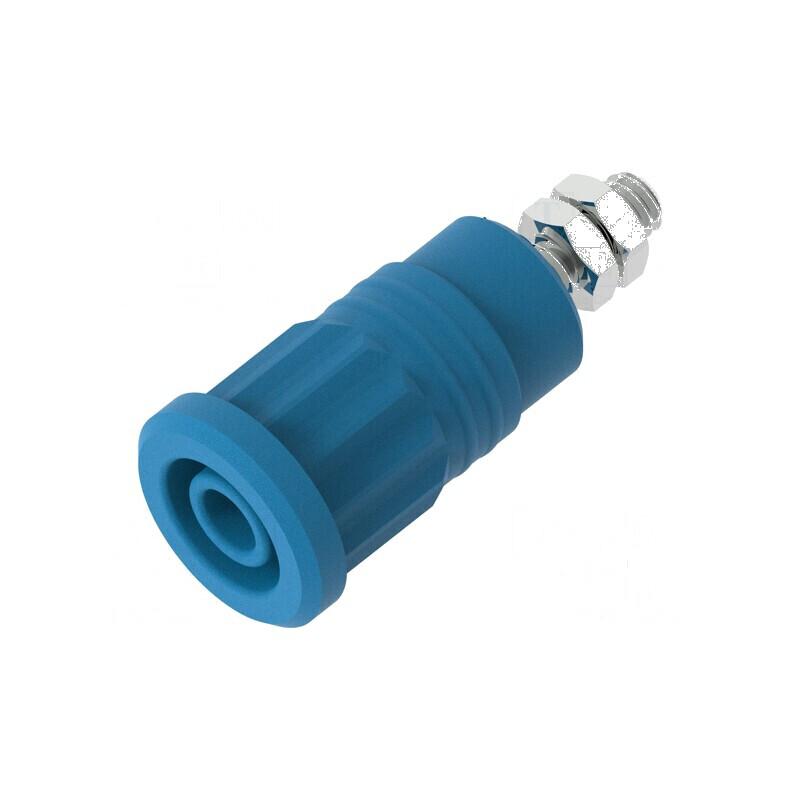 Conector banană 4mm soclu 36A 1kV albastru nichelat | Electronic-mag.ro | Componente Electronice Conector banană 4mm soclu 36A 1kV albastru nichelat | Electronic-mag.ro | Componente Electronice