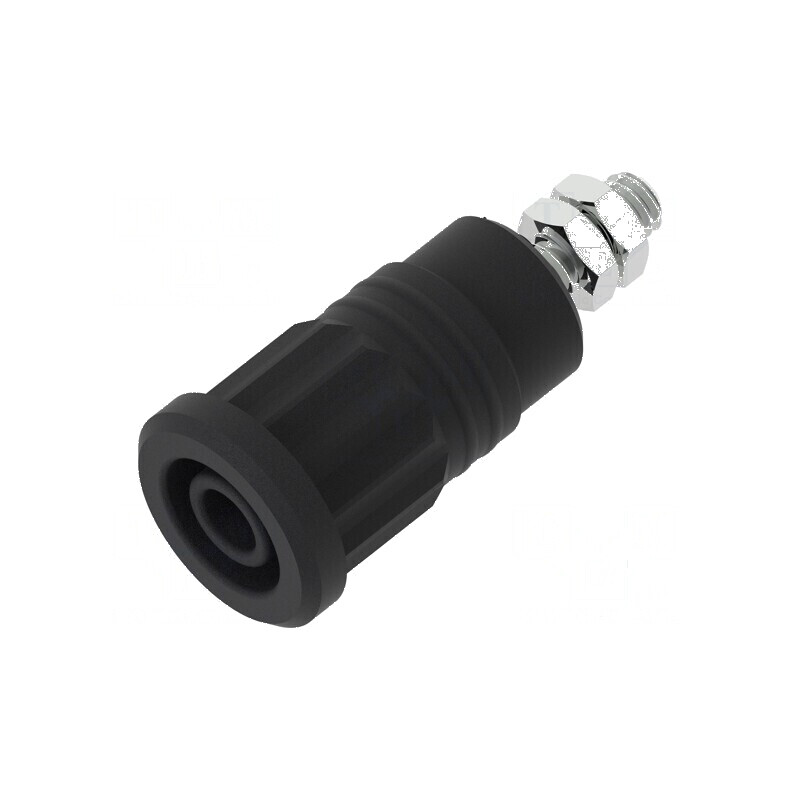 Conector banană 4mm soclu 36A 1kV negru nichelat | Electronic-mag.ro | Componente Electronice Conector banană 4mm soclu 36A 1kV negru nichelat | Electronic-mag.ro | Componente Electronice
