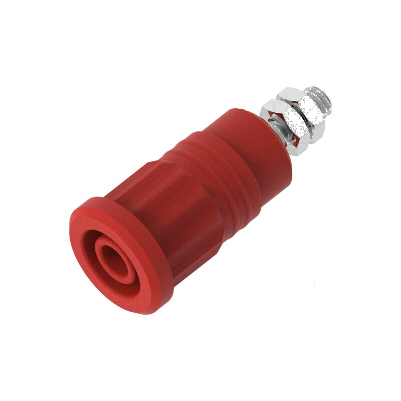 Conector banană 4mm soclu 36A 1kV roşu nichelat cu izolaţie | Electronic-mag.ro | Componente Electronice Conector banană 4mm soclu 36A 1kV roşu nichelat cu izolaţie | Electronic-mag.ro | Componente Electronice