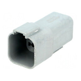Conector cablu-cablu mufă tată AT PIN 6 gri IP67 | Electronic-mag.ro | Componente Electronice