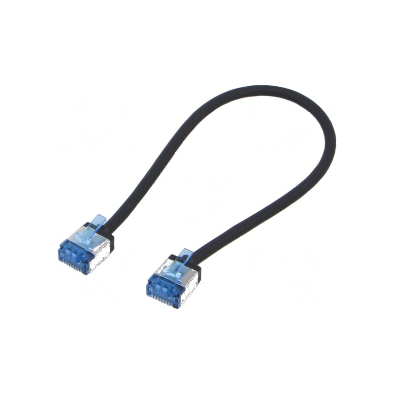 Cabluri patch U/FTP 6a 0,25m LSZH negru 32AWG | Electronic-mag.ro | Componente Electronice Cabluri patch U/FTP 6a 0,25m LSZH negru 32AWG | Electronic-mag.ro | Componente Electronice