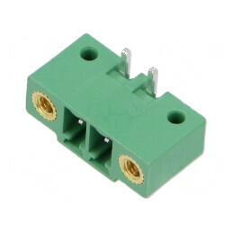 Regletă de conexiuni deconectabilă 3,81mm 2 socluri tată | Electronic-mag.ro | Componente Electronice
