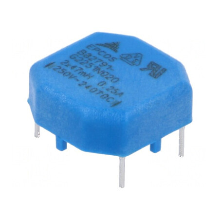 Inductor THT 47mH 250mA 2400mΩ 250VAC 15x10mm | Electronic-mag.ro | Componente Electronice
