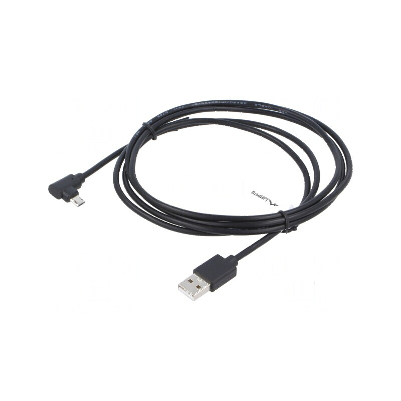 Cablu USB 2.0 A la micro B unghi aurit | Electronic-mag.ro | Componente Electronice