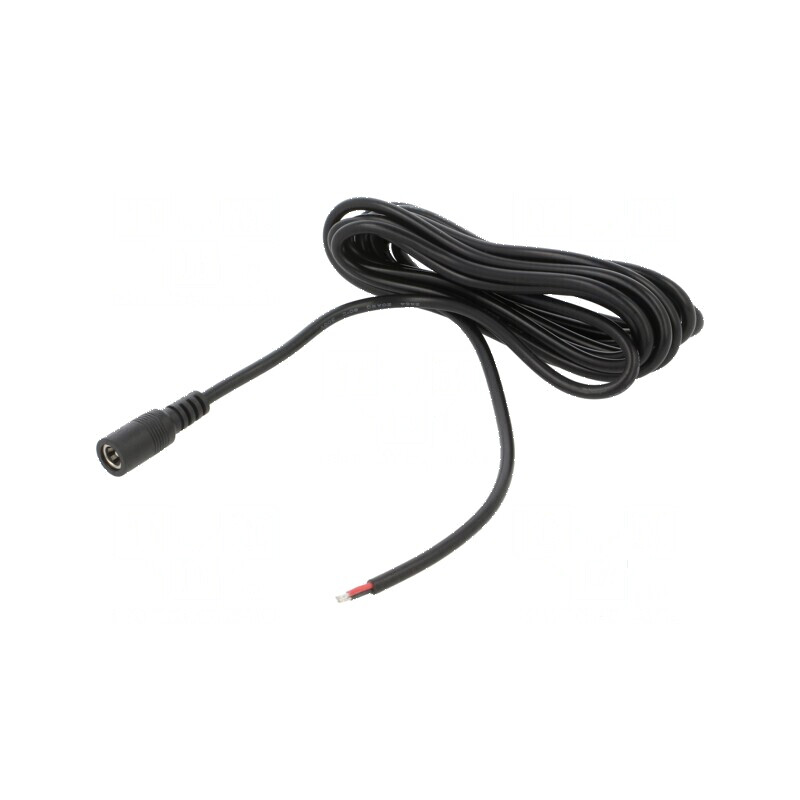 Cablu DC 2x0,5mm2 5,5/2,1 soclu drept negru 3m -20÷80°C | Electronic-mag.ro | Componente Electronice Cablu DC 2x0,5mm2 5,5/2,1 soclu drept negru 3m -20÷80°C | Electronic-mag.ro | Componente Electronice