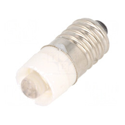 Lampă LED Albă E10 24V DC/AC | Electronic-mag.ro | Componente Electronice