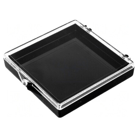 Container polistiren policarbonat 65x65x10mm individual | Electronic-mag.ro | Componente Electronice