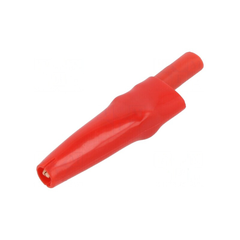 Bornă crocodil 10A roșie pentru prindere max. 7,9mm | Electronic-mag.ro | Componente Electronice Bornă crocodil 10A roșie pentru prindere max. 7,9mm | Electronic-mag.ro | Componente Electronice