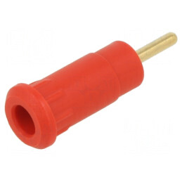 Conector banană 2mm soclu 10A roșu pentru panou 29mm | Electronic-mag.ro | Componente Electronice