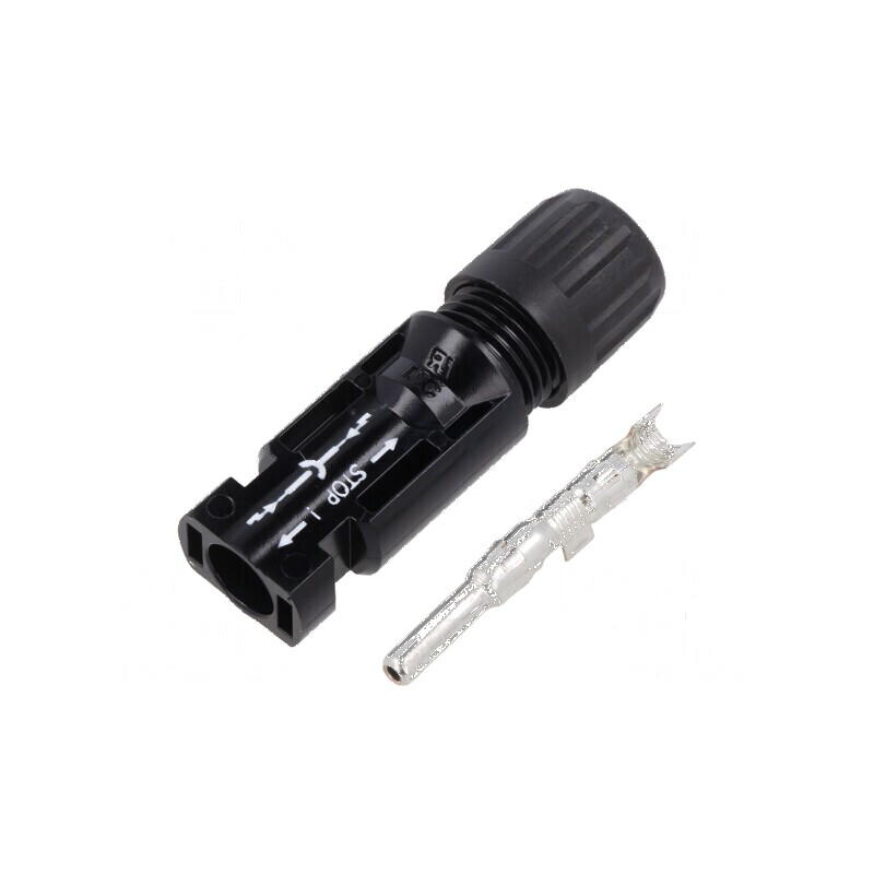Conector solar tată drept MC4 4÷6mm2 crimpat 5÷6mm mufă | Electronic-mag.ro | Componente Electronice Conector solar tată drept MC4 4÷6mm2 crimpat 5÷6mm mufă | Electronic-mag.ro | Componente Electronice