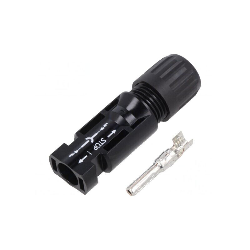 Conector solar tată drept MC4 4÷6mm2 crimpat 7÷8,8mm | Electronic-mag.ro | Componente Electronice Conector solar tată drept MC4 4÷6mm2 crimpat 7÷8,8mm | Electronic-mag.ro | Componente Electronice