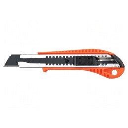 Cuțit universal 18mm cu dispozitiv de blocare lamă BLACK TIGER | Electronic-mag.ro | Componente Electronice