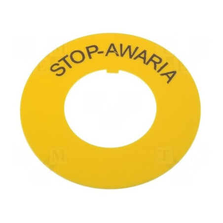 Inel plat de avertizare 30mm Ø, montaj 30,5mm, 60mm PVC | Electronic-mag.ro | Componente Electronice
