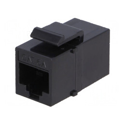 Adaptor soclu PIN 8 Cat 6a Keystone RJ45 x2 | Electronic-mag.ro | Componente Electronice