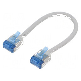 Cablaj U/FTP 6a LSZH gri 0,15m 32AWG | Electronic-mag.ro | Componente Electronice