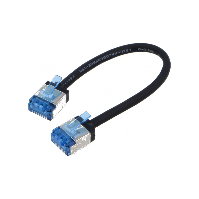 Cablu patch U/FTP 6a cu litat Cu LSZH negru 0,15m 32AWG -20÷75°C | Electronic-mag.ro | Componente Electronice Cablu patch U/FTP 6a cu litat Cu LSZH negru 0,15m 32AWG -20÷75°C | Electronic-mag.ro | Componente Electronice