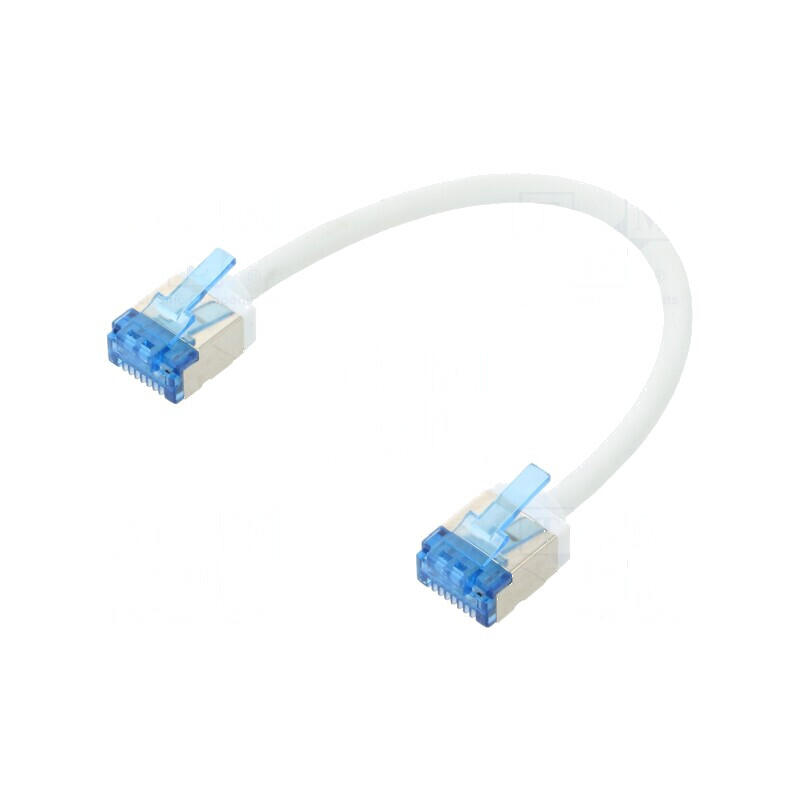 Patch cord U/FTP 6a 0,15m alb LSZH 32AWG | Electronic-mag.ro | Componente Electronice Patch cord U/FTP 6a 0,15m alb LSZH 32AWG | Electronic-mag.ro | Componente Electronice