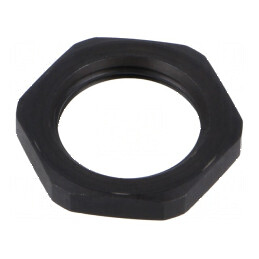 Piuliță M20 1,5 oțel oxidat 27mm neagră | Electronic-mag.ro | Componente Electronice