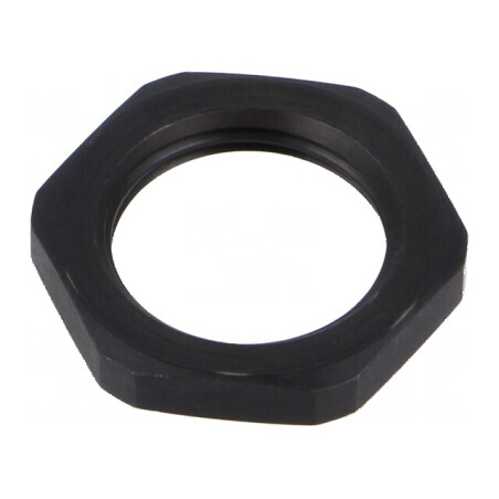 Piuliță M20 1,5 oțel oxidat 27mm neagră | Electronic-mag.ro | Componente Electronice