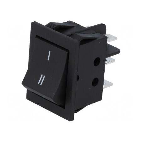 Rocker DPDT ON-ON Negru 15A/250VAC | Electronic-mag.ro | Componente Electronice